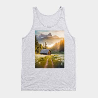 wooden cabin in the mounts Tank Top